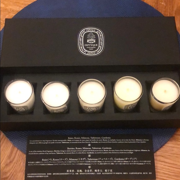 Diptyque 5 candles legende du nord NWT